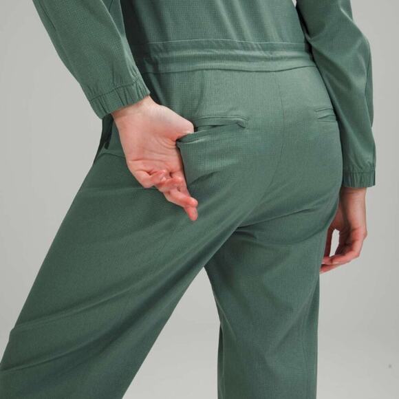 Lululemon Ventlight Zippered Jumpsuit Tidewater Teal Size 4 EUC - Picture 5 of 12